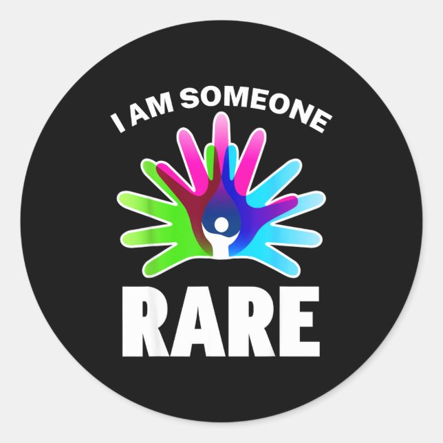 Adesivo Redondo I Am Someone Rare Disease Awareness - Rare Disease (Frente)