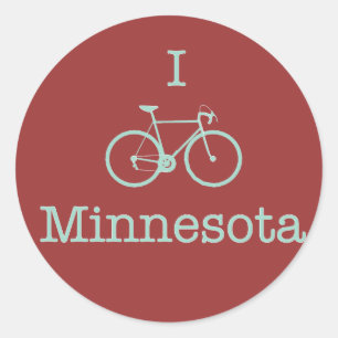 Adesivo Redondo I Bike Minnesota
