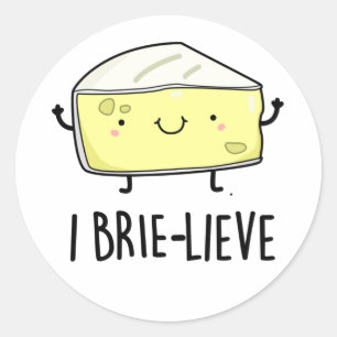 Adesivo Redondo I Brie-live Positivo Queijo Brie
