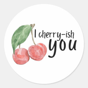 Adesivo Redondo I Cherry-ish You Sticker