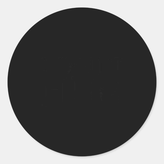 Adesivo Redondo I Don't Hug Tee Shirt  (Frente)