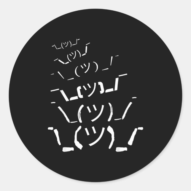 Adesivo Redondo I Don't Know Idk  (Frente)