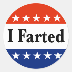 Adesivo Redondo I Farted 2024 Elections