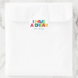 Adesivo Redondo I have a dream