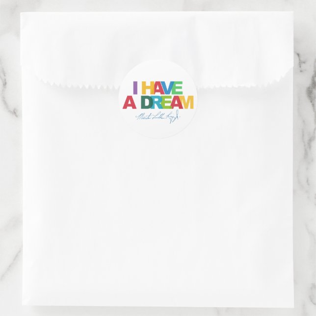Adesivo Redondo I have a dream (Bolsa)