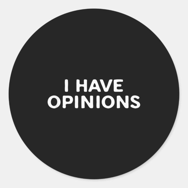 Adesivo Redondo I Have Onions Bold Funny Statement Design  (Frente)