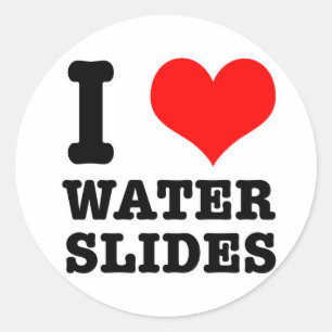 ADESIVO REDONDO I HEART (AMOR) WATER SLIDES