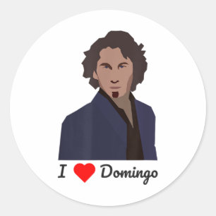 Adesivo Redondo I Heart Domingo _1