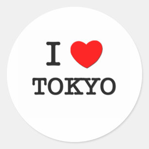 Adesivo Redondo I Heart TOKYO
