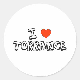 Adesivo Redondo I Heart Torrance