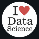 Adesivo Redondo I ❤️ Love Data Science (for Employeers) CUSTOM<br><div class="desc">Mostre sua paixão por inovação orientada a dados com o ❤️ I Love Data Science (for Employees) CUSTOM Classic Round Sticker. Perfeito para profissionais que usam o poder dos dados para criar ideias e soluções significativas, este adesivo adiciona um toque exclusivo ao seu espaço de trabalho, laptop ou notebook. Representa...</div>