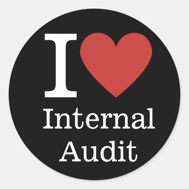 Adesivo Redondo I ❤️ Love Internal Audit (for Employeers) CUSTOM (Frente)