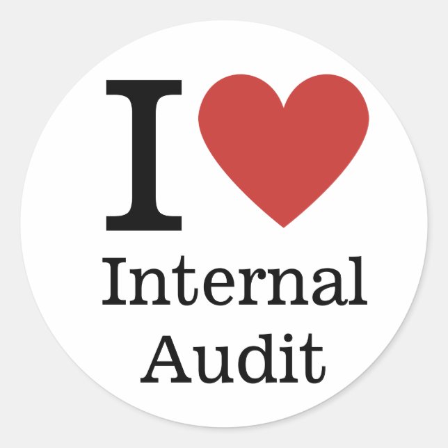 Adesivo Redondo I ❤️ Love Internal Audit (for Employeers) CUSTOM (Frente)