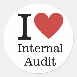 Adesivo Redondo I ❤️ Love Internal Audit (for Employeers) CUSTOM