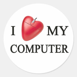 ADESIVO REDONDO I LOVE MY COMPUTER