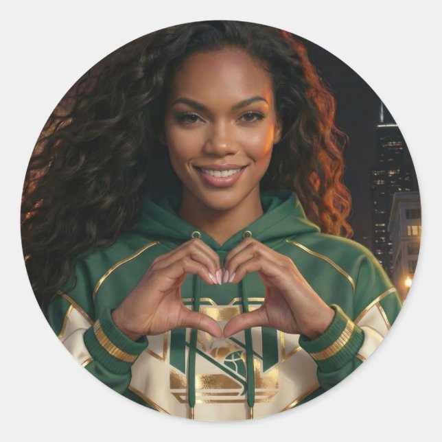 ADESIVO REDONDO I LOVE YOU (Frente)