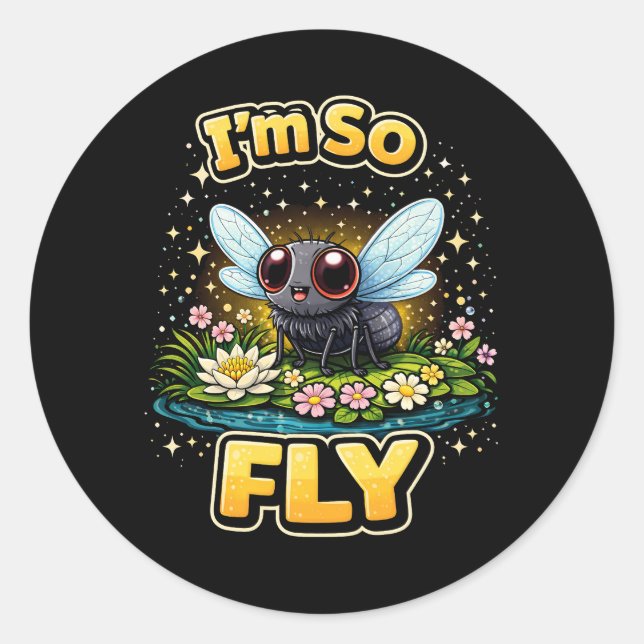 Adesivo Redondo I’m So Fly (Frente)