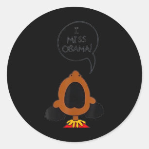Adesivo Redondo I Miss Obama