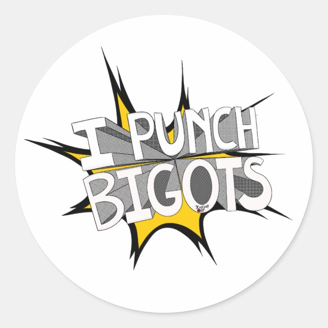 ADESIVO REDONDO I PUNCH BIGOTS CLASSIC ROUND STICKER (Frente)