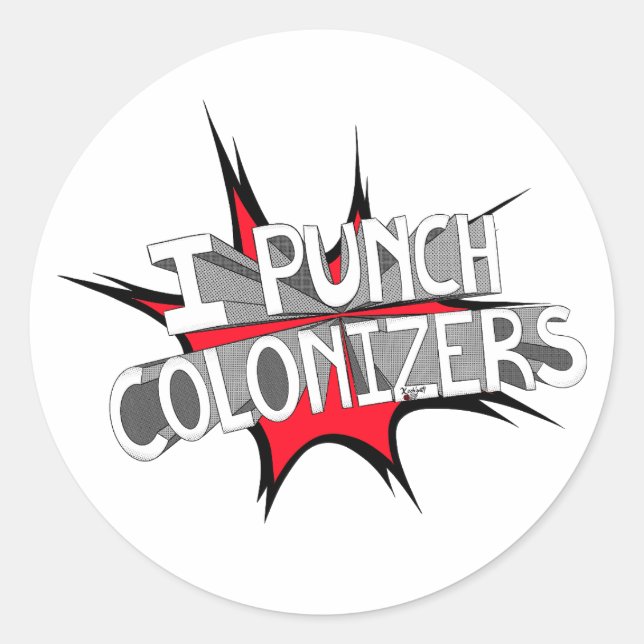 ADESIVO REDONDO I PUNCH COLONIZERS (Frente)
