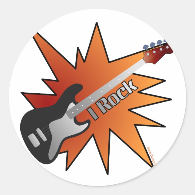 Adesivo Redondo I Rock Stickers (Frente)
