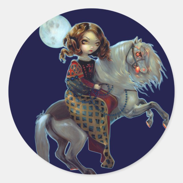 Adesivo Redondo "I Vampiri: Notte a Cavalla" (Frente)