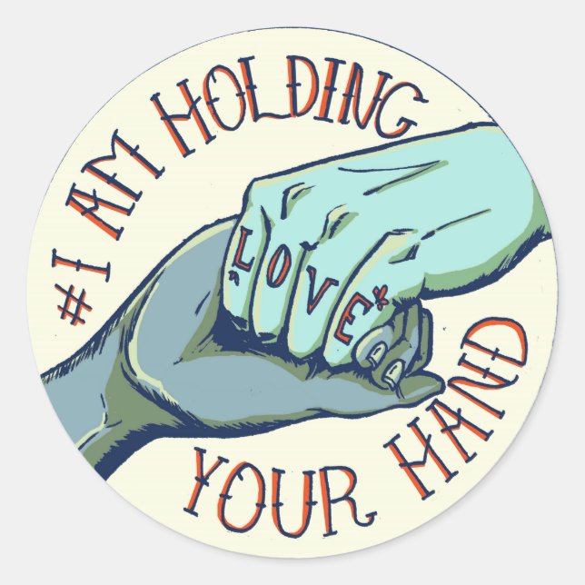 Adesivo Redondo IAHYH Stickers by Teylor Smirl (Frente)