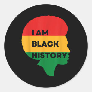 Adesivo Redondo Iam Black History, Black History Month, Pride Of