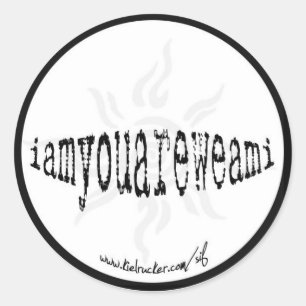 Adesivo Redondo iamyouareweami (redondo)