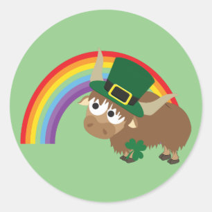 Adesivo Redondo Iaques do Leprechaun