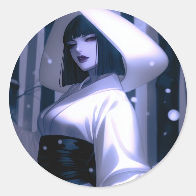 Adesivo Redondo Ice Queen (Frente)