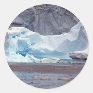 Adesivo Redondo Iceberg, a Antártica
