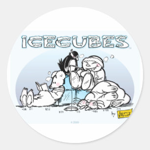 ADESIVO REDONDO ICECUBES