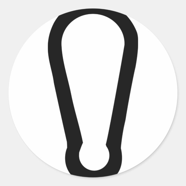 Adesivo Redondo ícone de caixa preto (Frente)