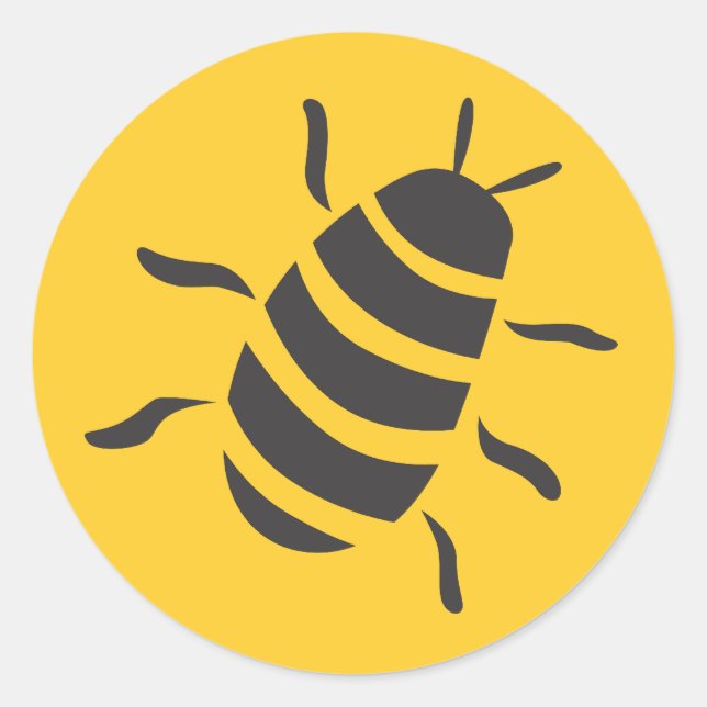 Adesivo Redondo Ícone de Insetos de Barata em Madagáscar (Frente)