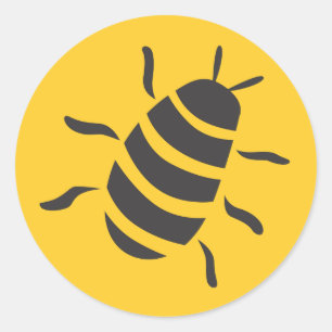 Adesivo Redondo Ícone de Insetos de Barata em Madagáscar