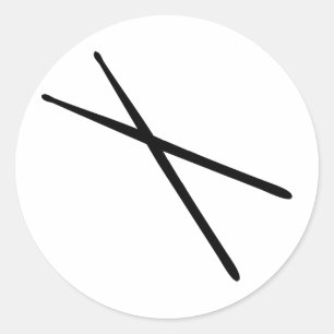 Adesivo Redondo ícone de paus