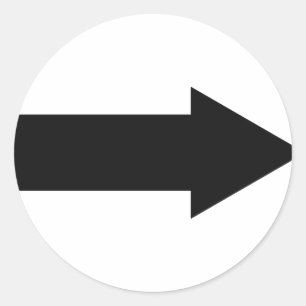 Adesivo Redondo ícone de seta para a direita