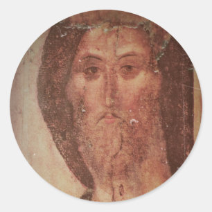 Adesivo Redondo Ícone do Cristo Rublev Jesus