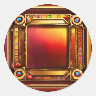 Adesivo Redondo Ícone do Rei dos Corações"