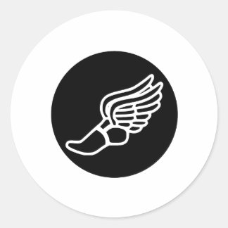 Adesivo Redondo Ícone em execução