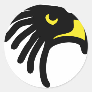 Adesivo Redondo ícone falcão da águia