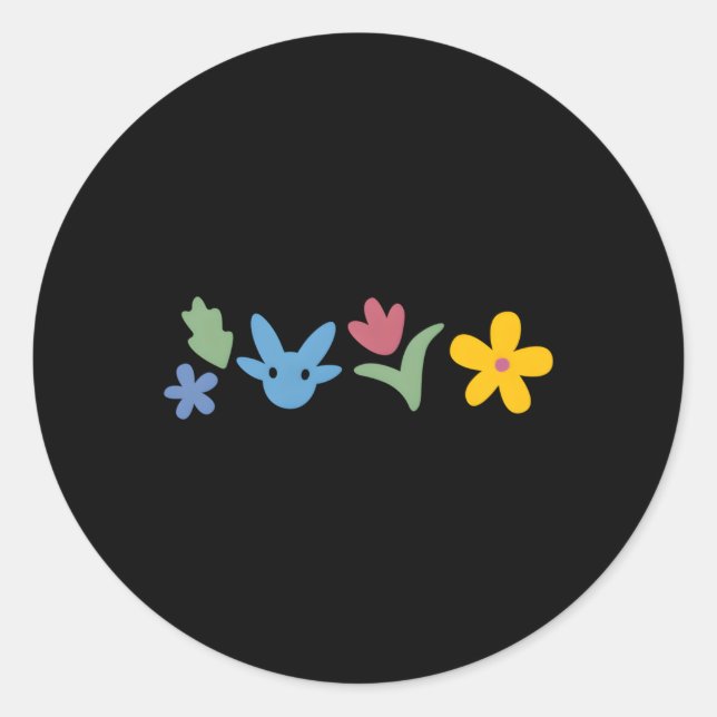 Adesivo Redondo Ícones (Frente)