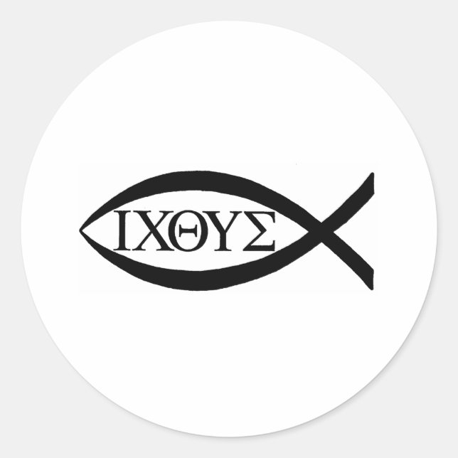 ADESIVO REDONDO ICTHUS (Frente)