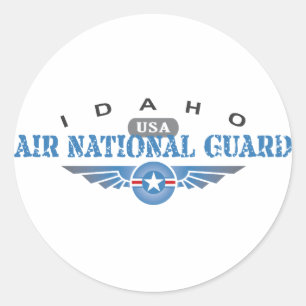 Adesivo Redondo Idaho Air National Guarda - EUA