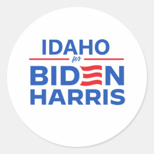 Adesivo Redondo Idaho para Biden Harris
