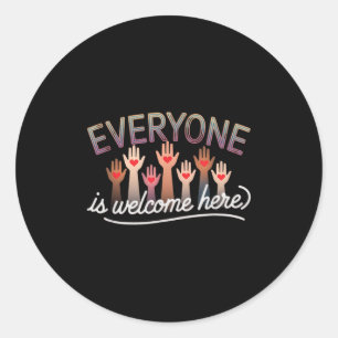 Adesivo Redondo Idaho Professor Cita Mens Mulheres Todos São Bem-V