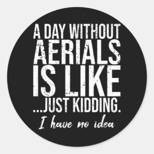 Adesivo Redondo Ideia divertida de presente esportivo