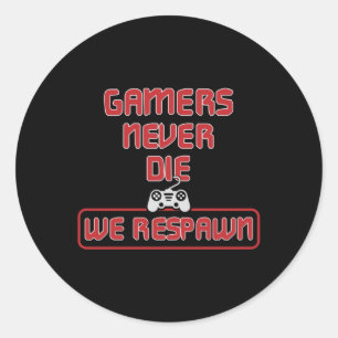 Adesivo Redondo Ideia do presente do jogo do console do jogo Gamer