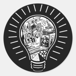 Adesivo Redondo Ideias do excelente